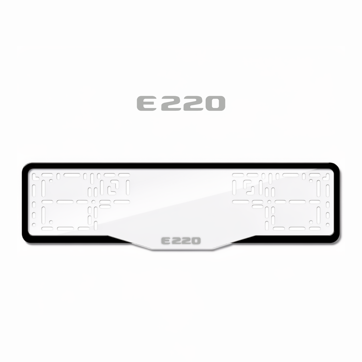Cadres de plaque d'immatriculation E220 - Gris - GLASS