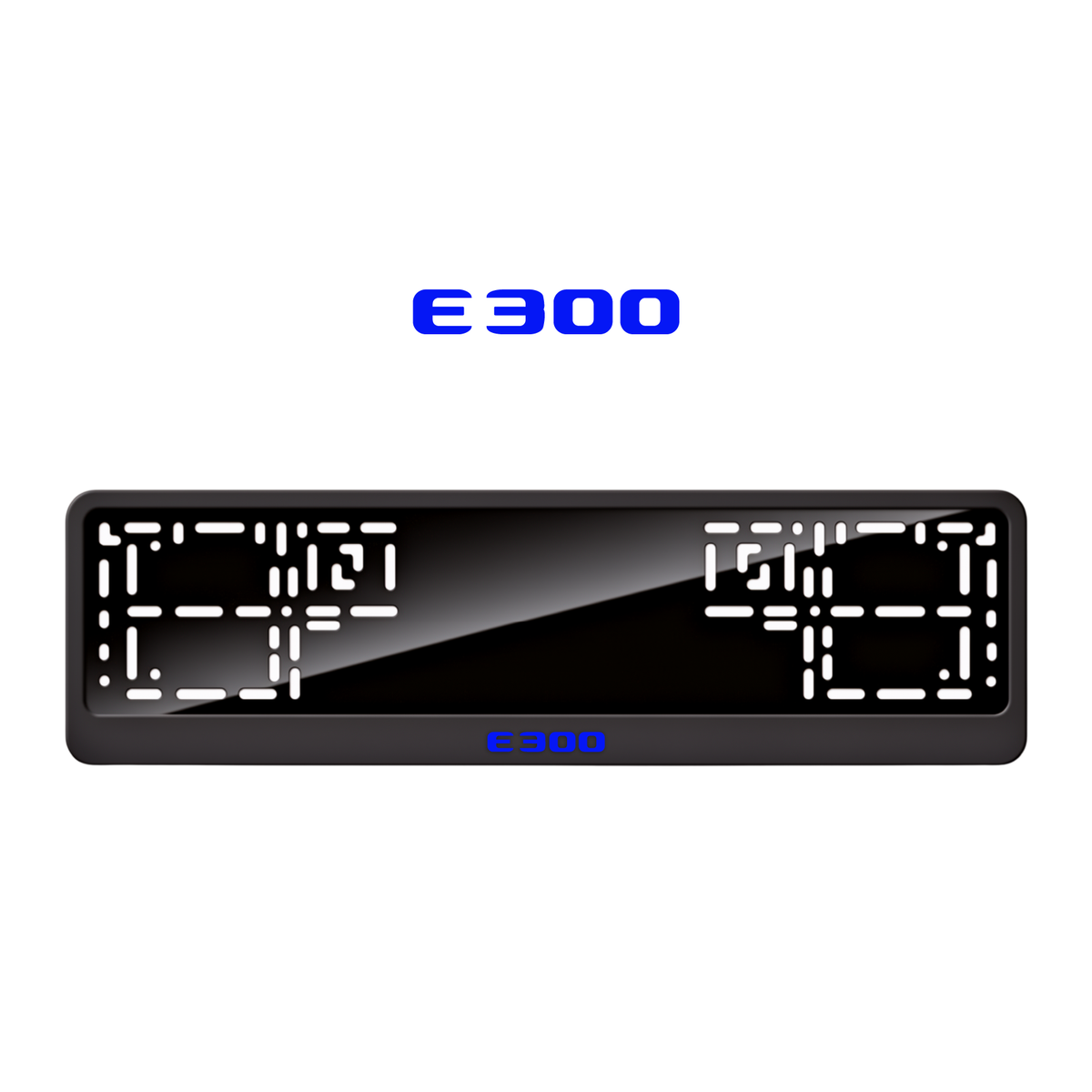 Cadres de plaque d'immatriculation E300 - Bleu - CLASSIC