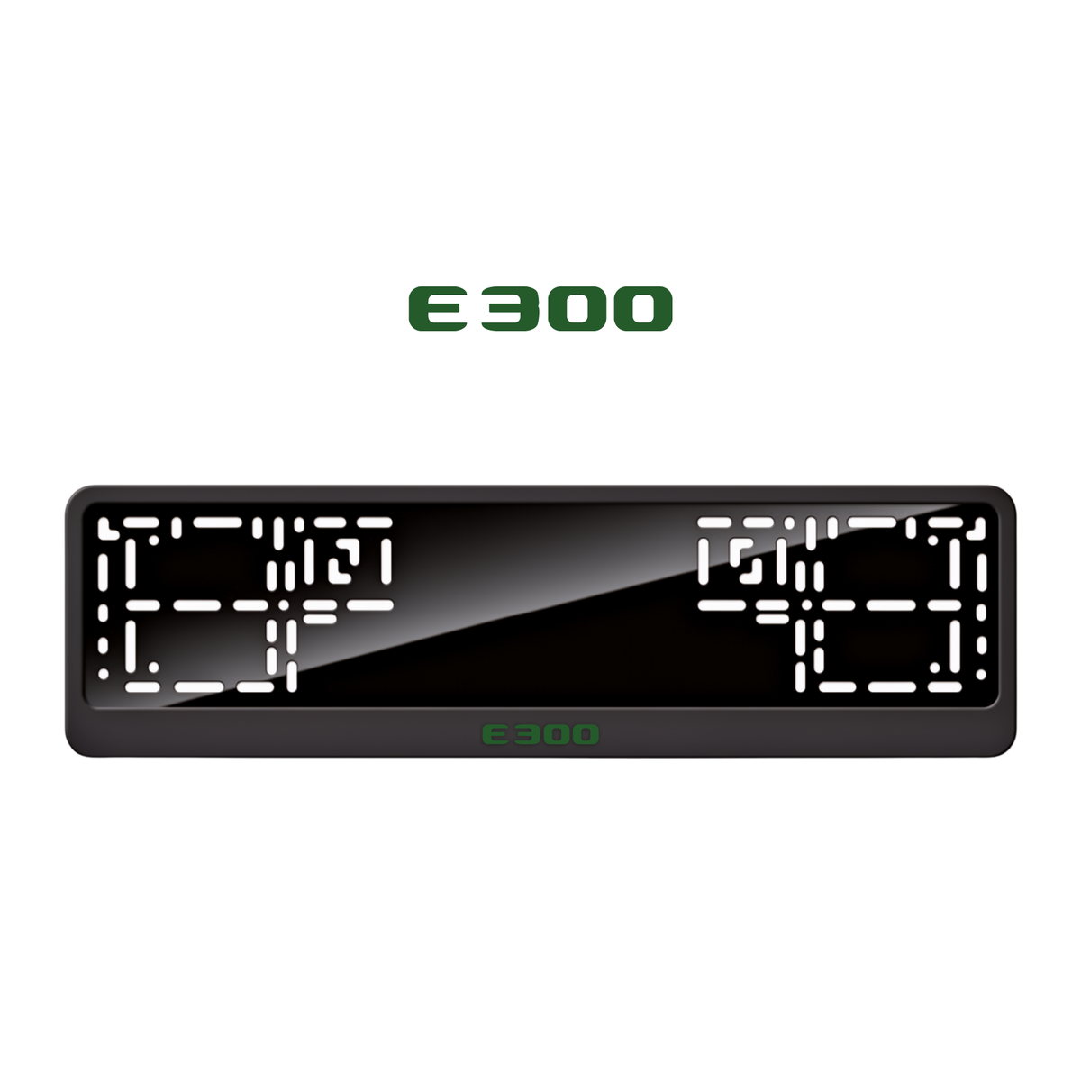 Cadres de plaque d'immatriculation E300 - Vert - CLASSIC