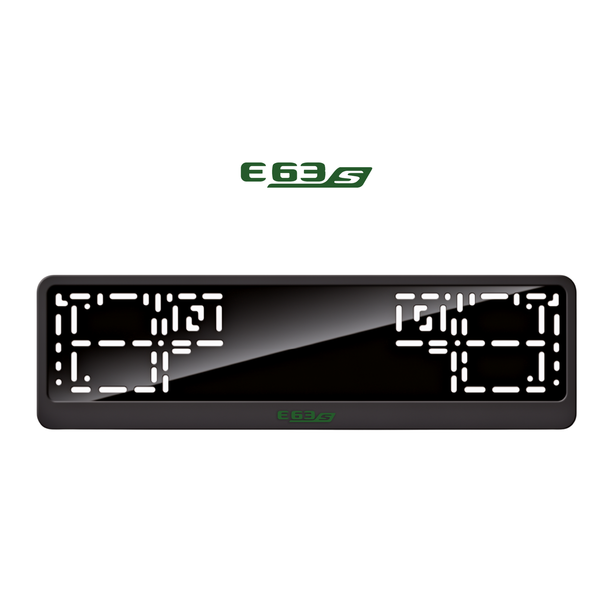 Cadres de plaque d'immatriculation E63 S - Vert - CLASSIC