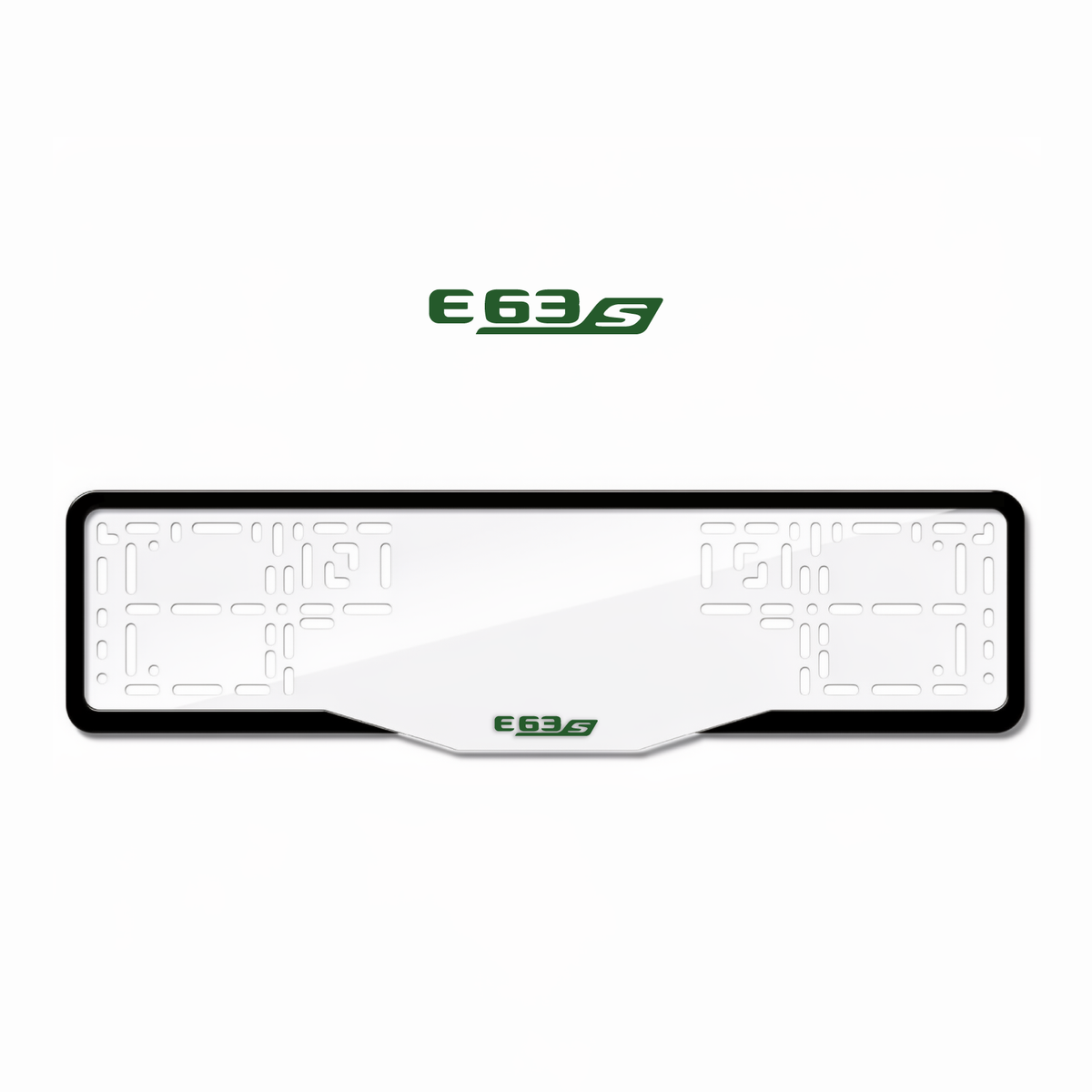 Cadres de plaque d'immatriculation E63 S - Vert - GLASS