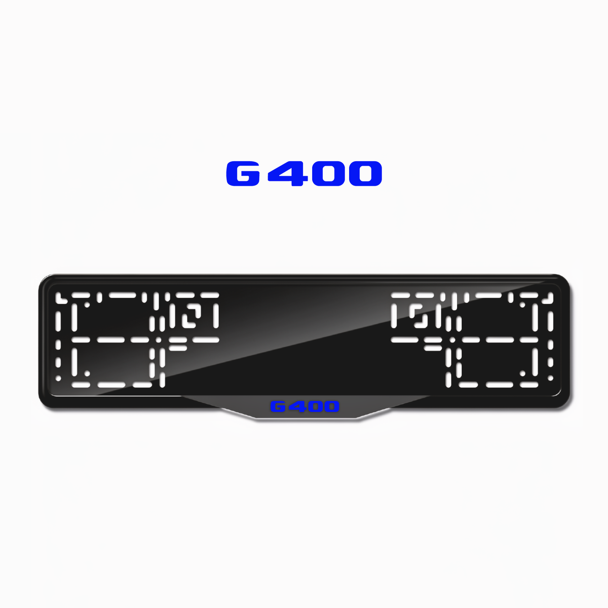 Cadres de plaque d'immatriculation G400 - Bleu - SATIN