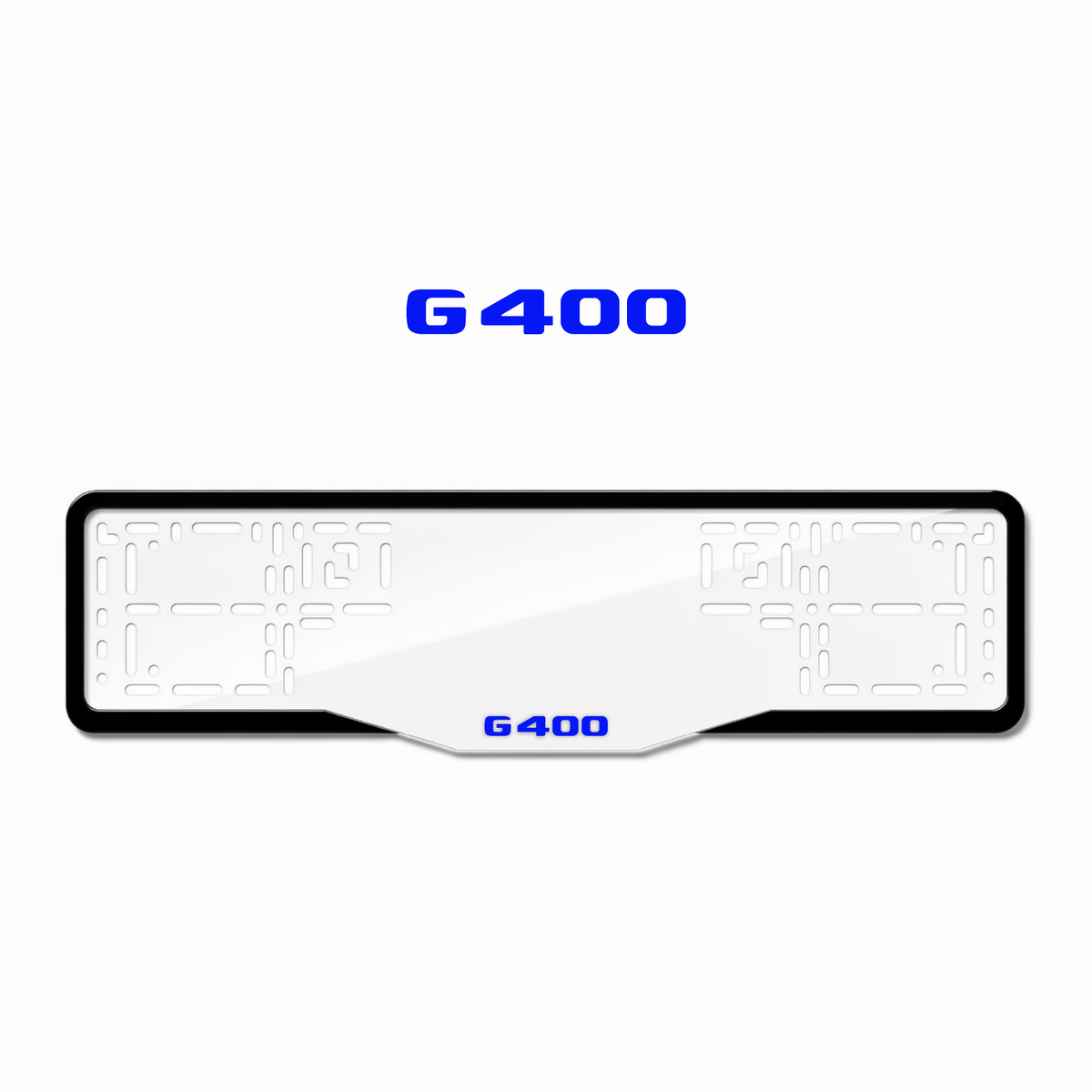 Cadres de plaque d'immatriculation G400 - Bleu - GLASS