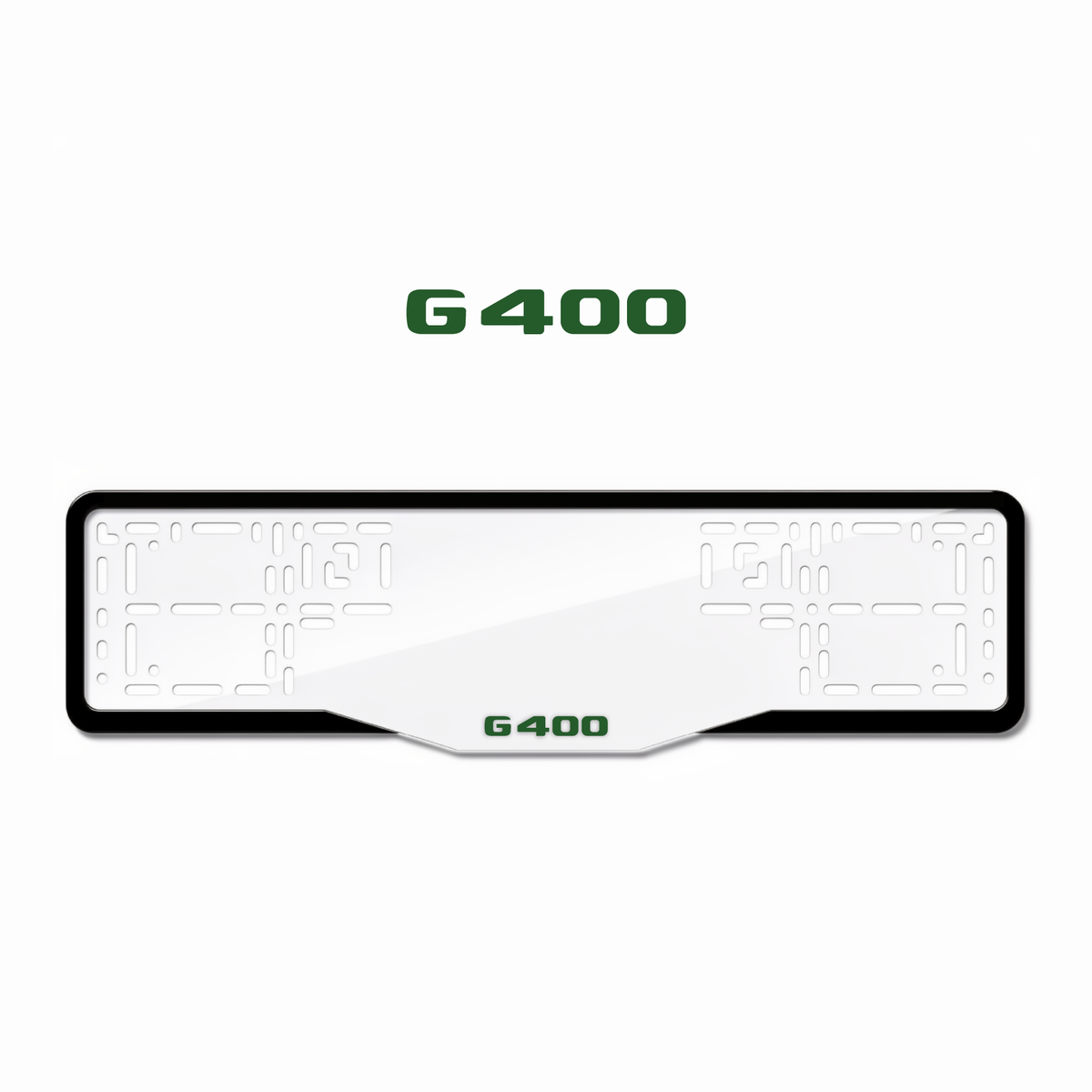 Cadres de plaque d'immatriculation G400 - Vert - GLASS