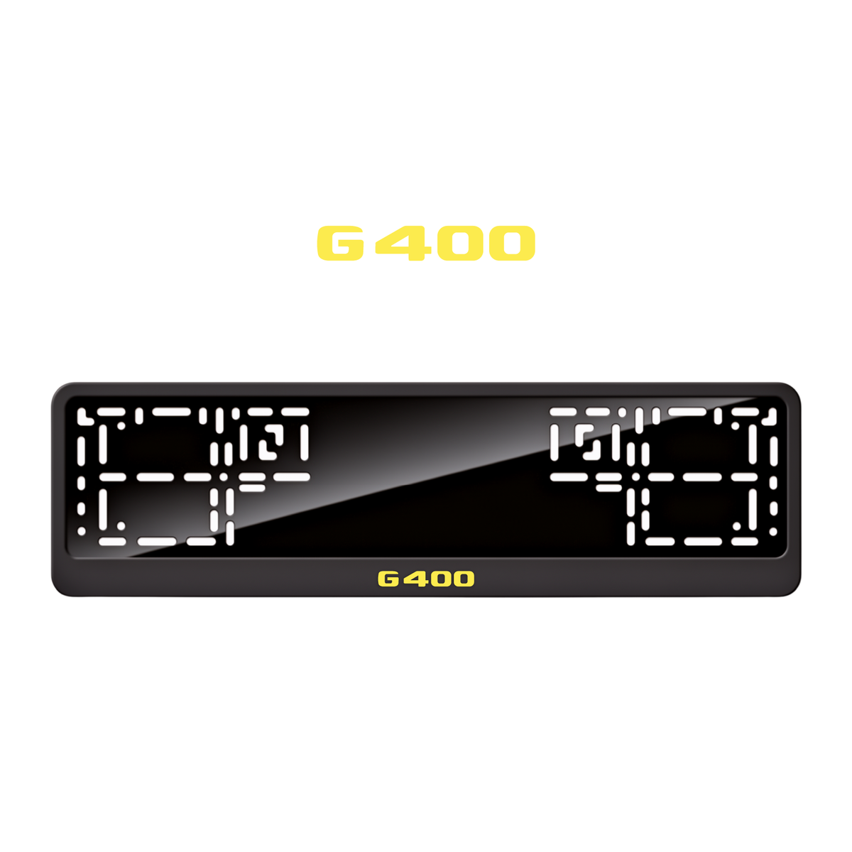 Cadres de plaque d'immatriculation G400 - Jaune - CLASSIC