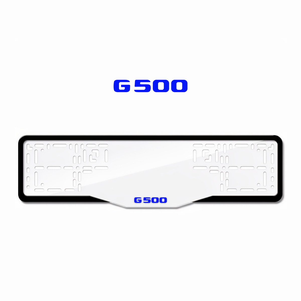 Cadres de plaque d'immatriculation G500 - Bleu - GLASS
