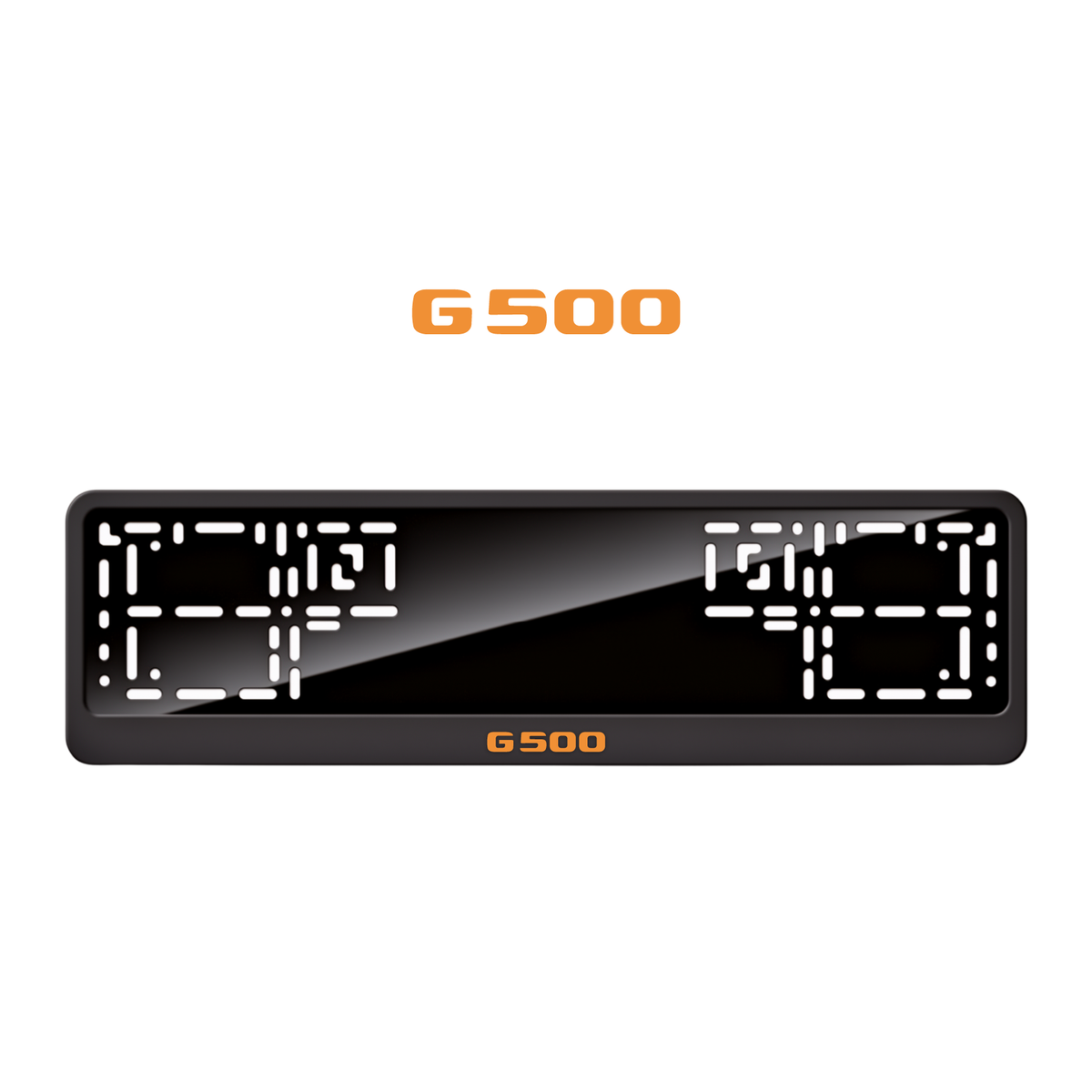 Cadres de plaque d'immatriculation G500 - Orange Hermès - CLASSIC