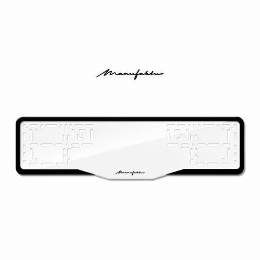 Cadres de plaque d'immatriculation Manufaktur - Noir - GLASS