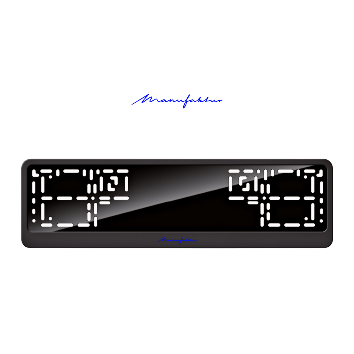 Cadres de plaque d'immatriculation Manufaktur - Bleu - CLASSIC
