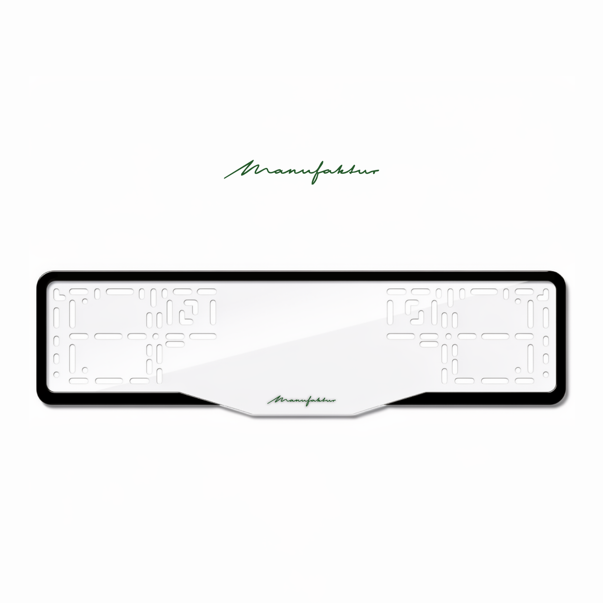 Cadres de plaque d'immatriculation Manufaktur - Vert - GLASS