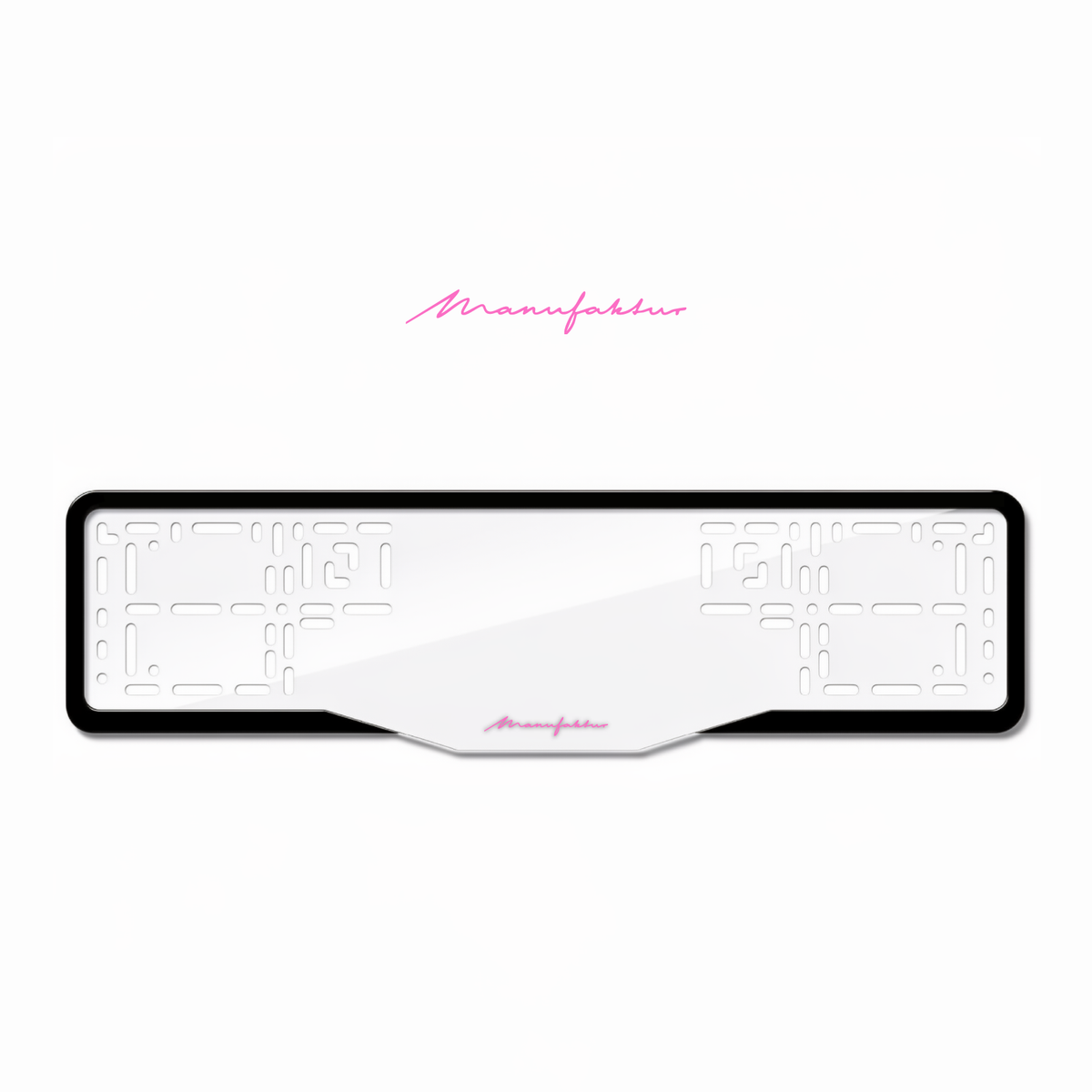 Cadres de plaque d'immatriculation Manufaktur - Rose - GLASS