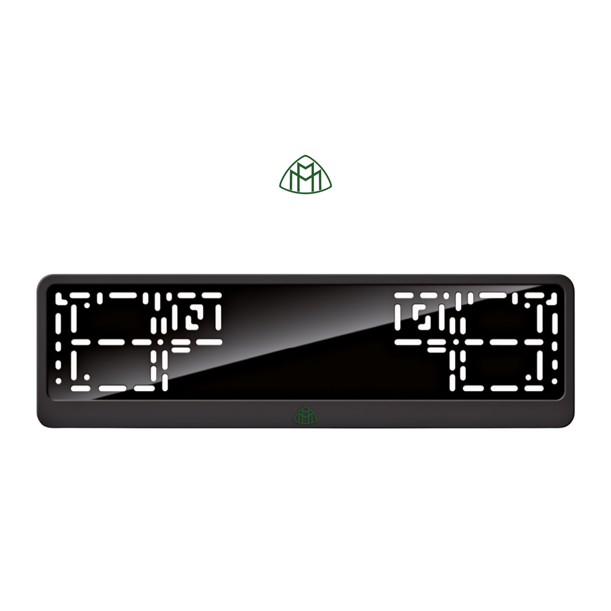 Cadres de plaque d'immatriculation Maybach Logo - Vert - CLASSIC