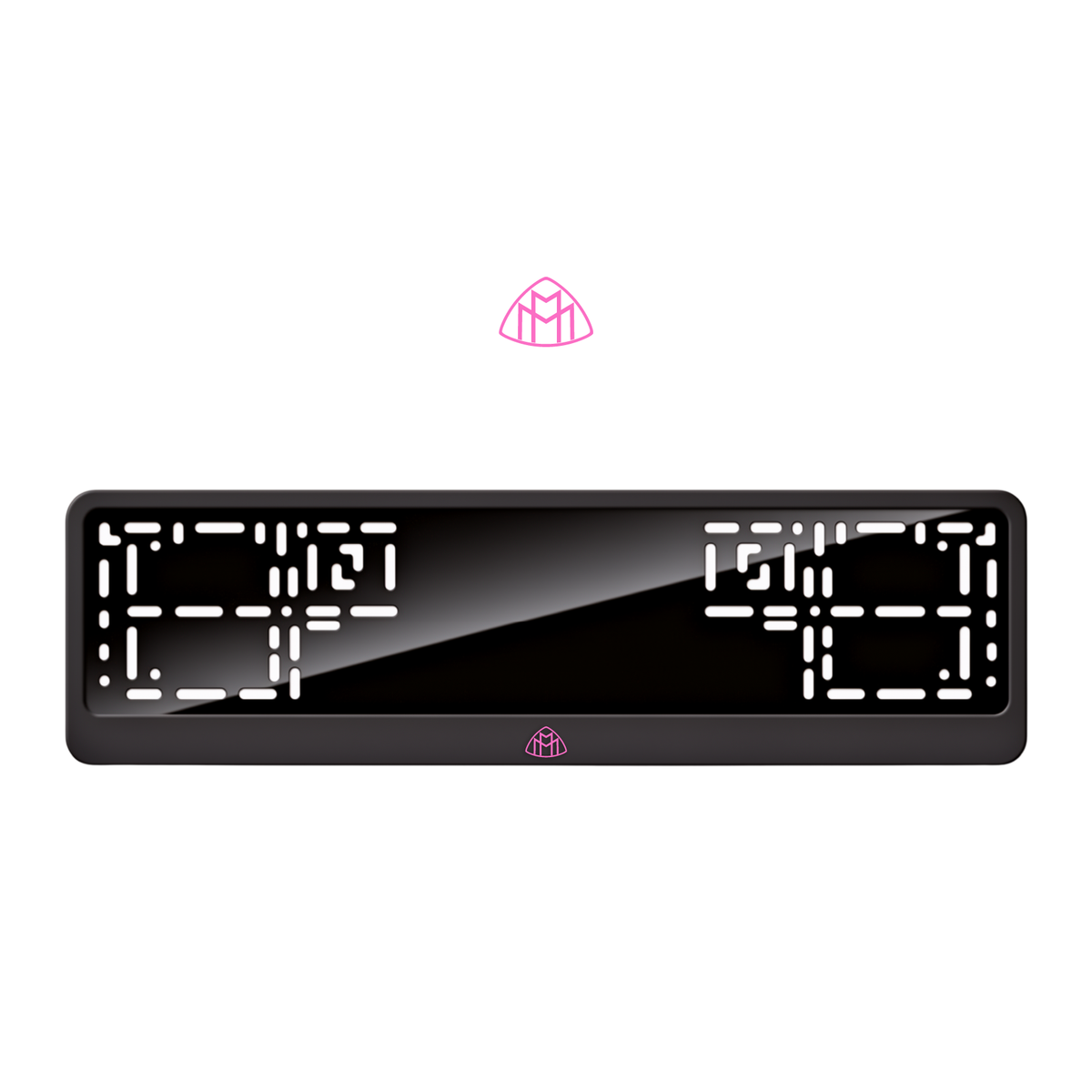 Cadres de plaque d'immatriculation Maybach Logo - Rose - CLASSIC