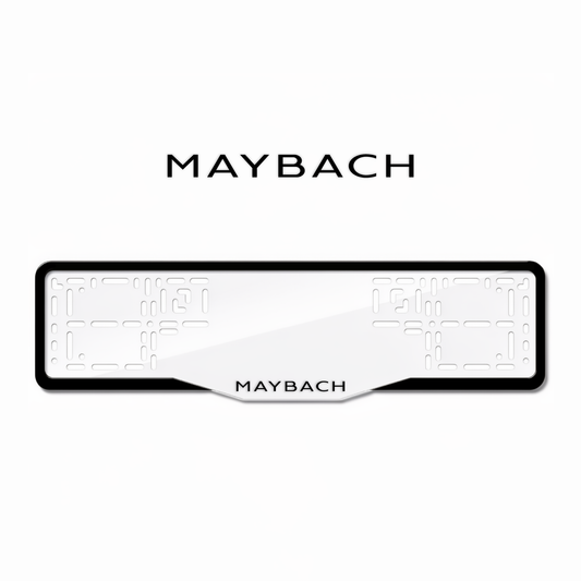 Cadres de plaque d'immatriculation Maybach - Noir - GLASS