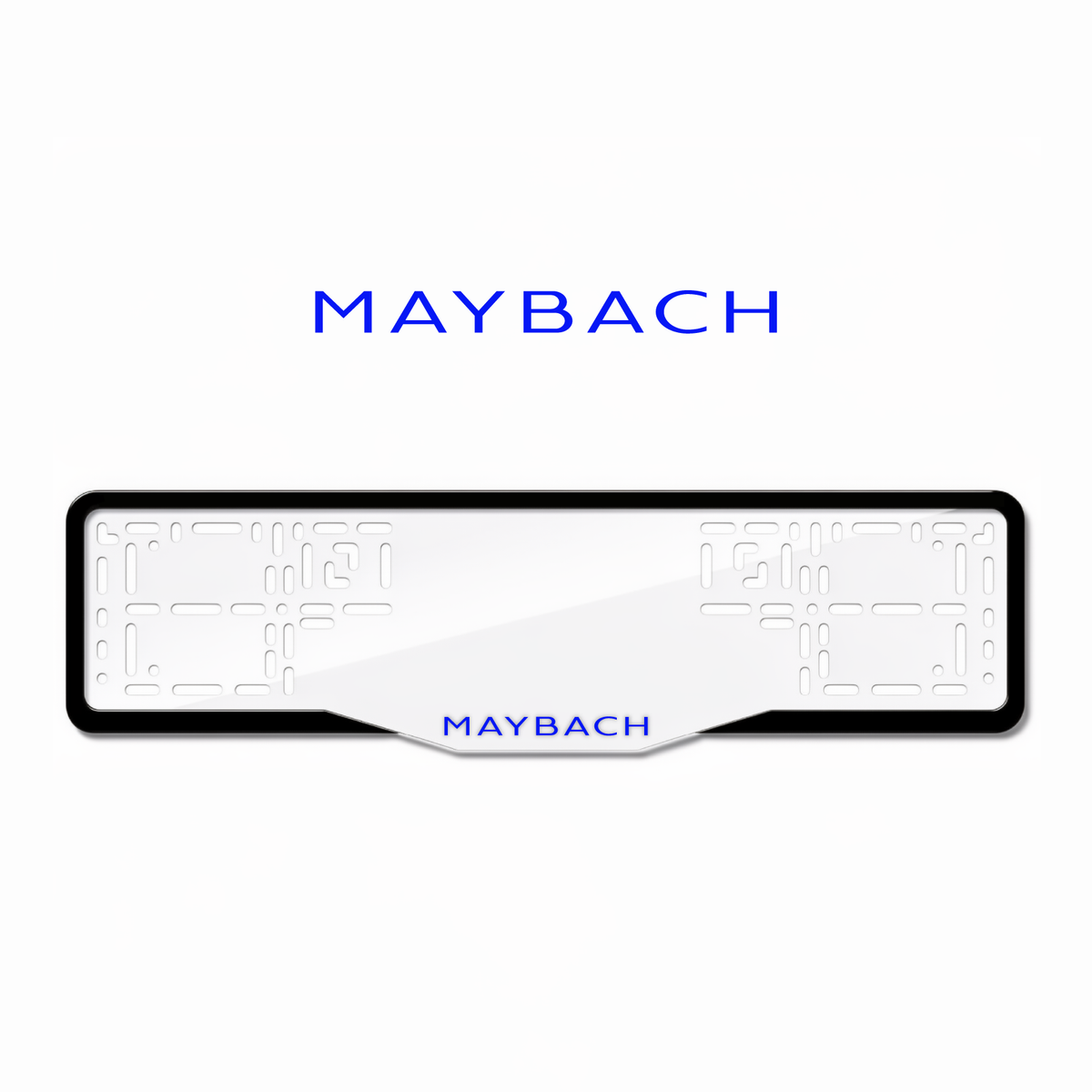 Cadres de plaque d'immatriculation Maybach - Bleu - GLASS