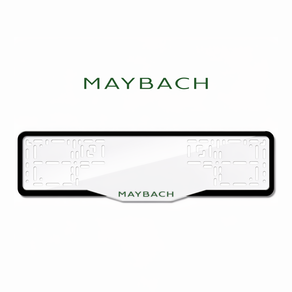 Cadres de plaque d'immatriculation Maybach - Vert - GLASS