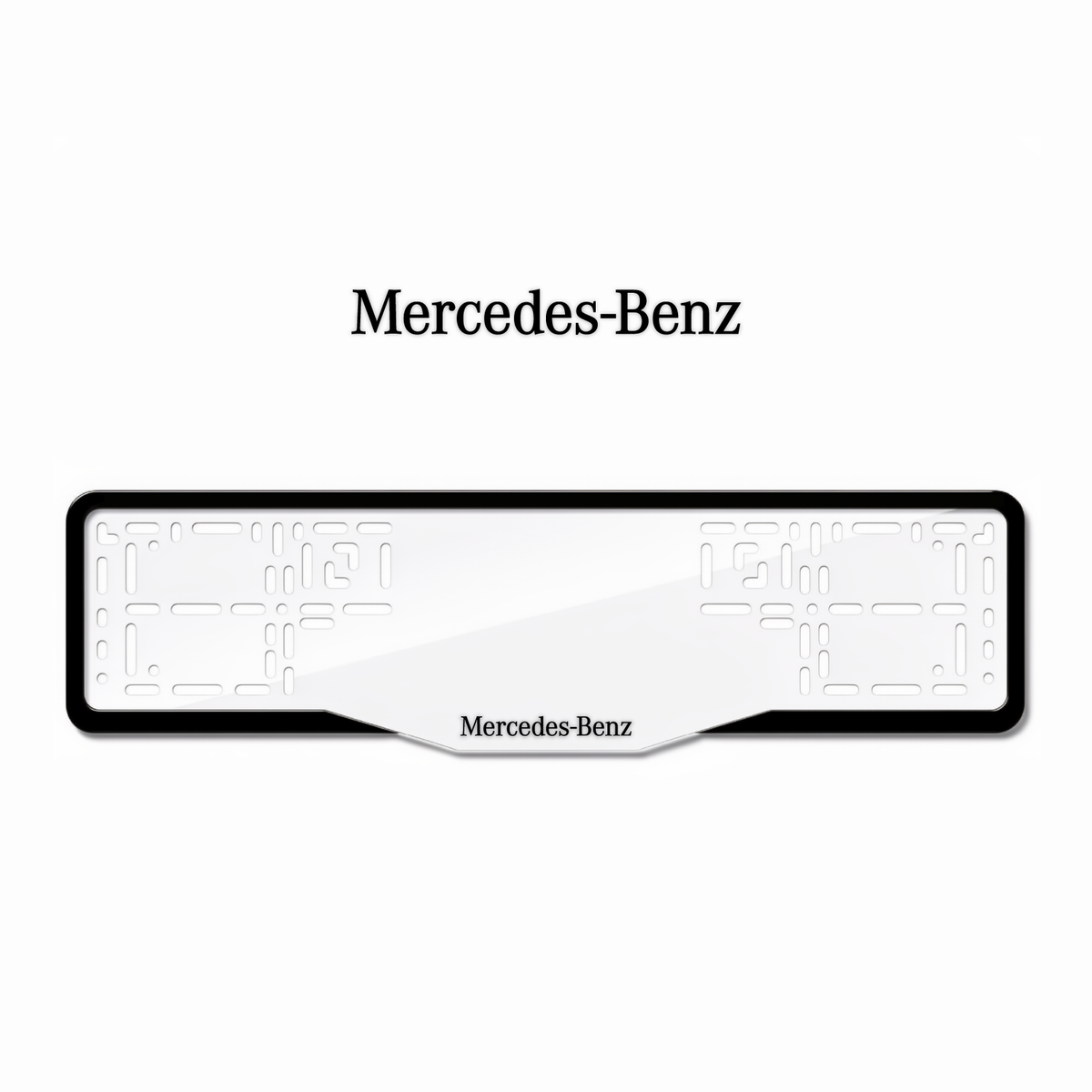 Cadres de plaque d'immatriculation Mercedes-Benz - Noir - GLASS