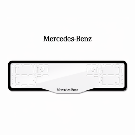 Cadres de plaque d'immatriculation Mercedes-Benz - Noir - GLASS