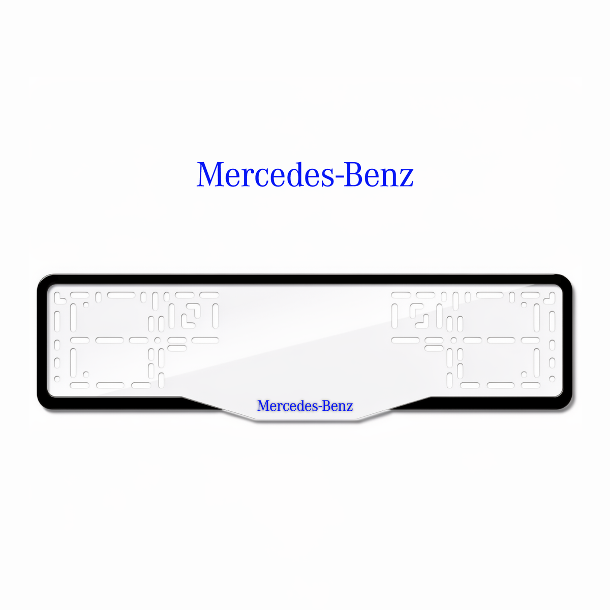 Cadres de plaque d'immatriculation Mercedes-Benz - Bleu - GLASS