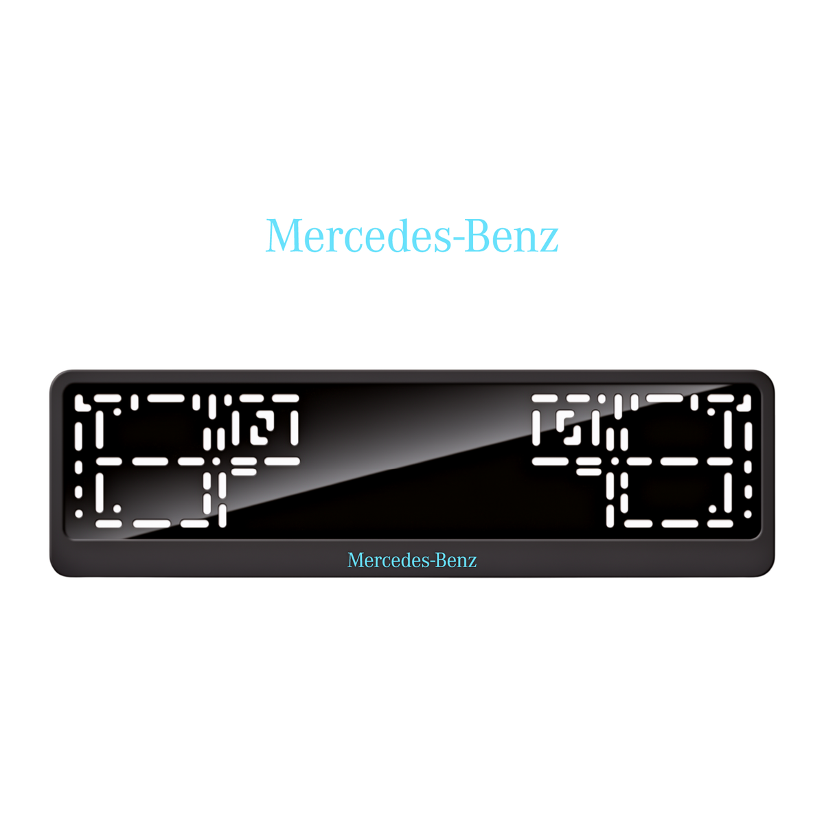 Cadres de plaque d'immatriculation Mercedes-Benz - Bleu Tiffany - CLASSIC