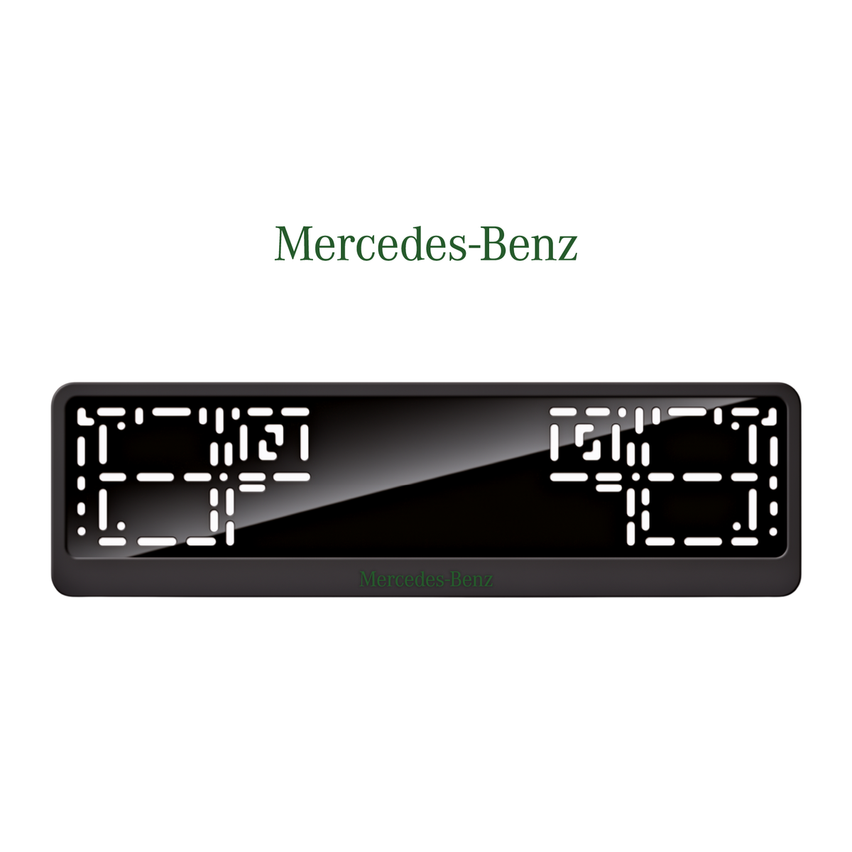Cadres de plaque d'immatriculation Mercedes-Benz - Vert - CLASSIC