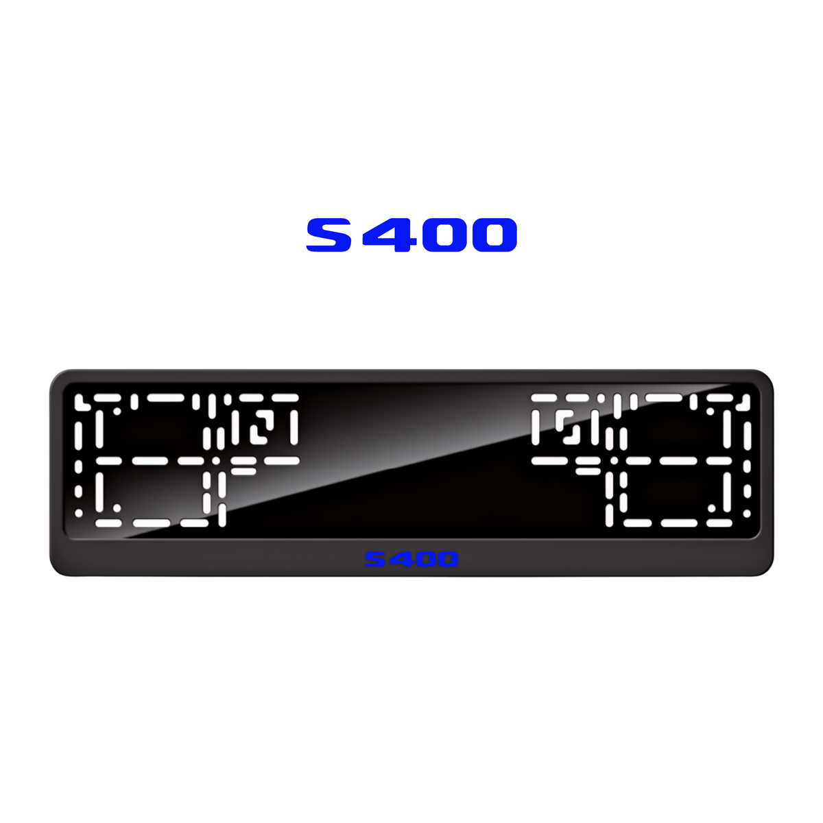 Cadres de plaque d'immatriculation S400 - Bleu - CLASSIC