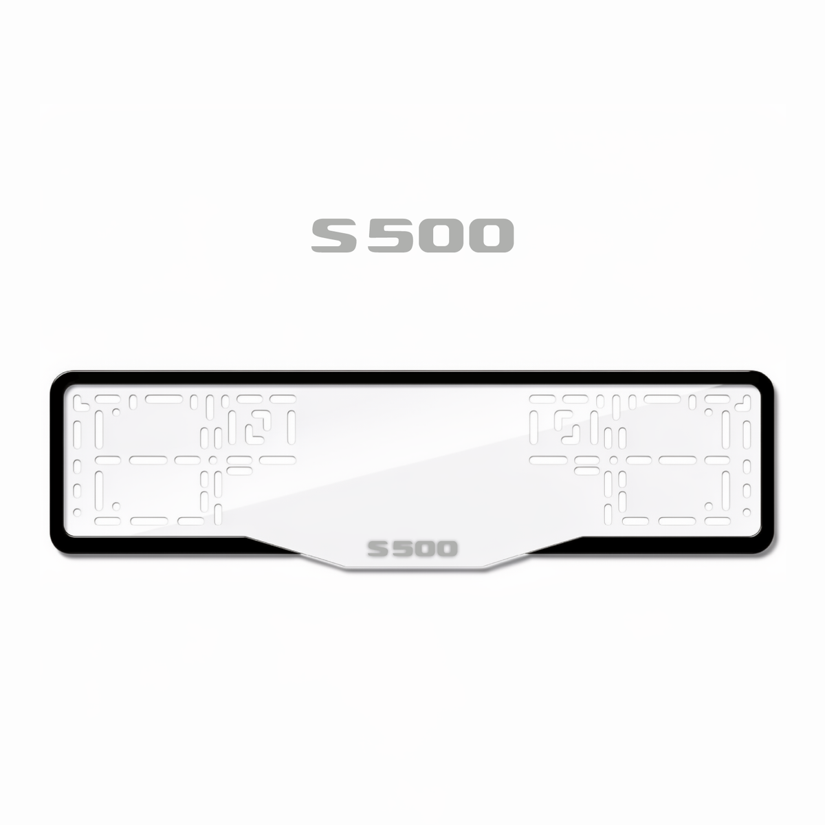 Cadres de plaque d'immatriculation S500 - Gris - GLASS