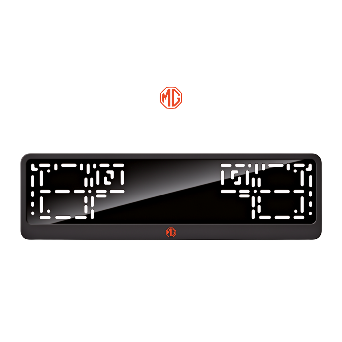 Cadres de plaque d'immatriculation MG Logo - Rouge - CLASSIC