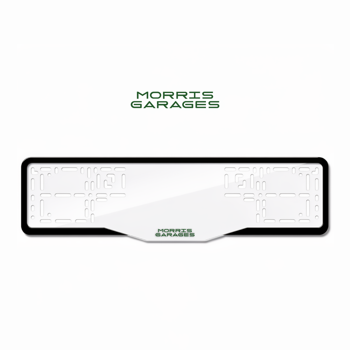 Cadres de plaque d'immatriculation MG - Vert - GLASS
