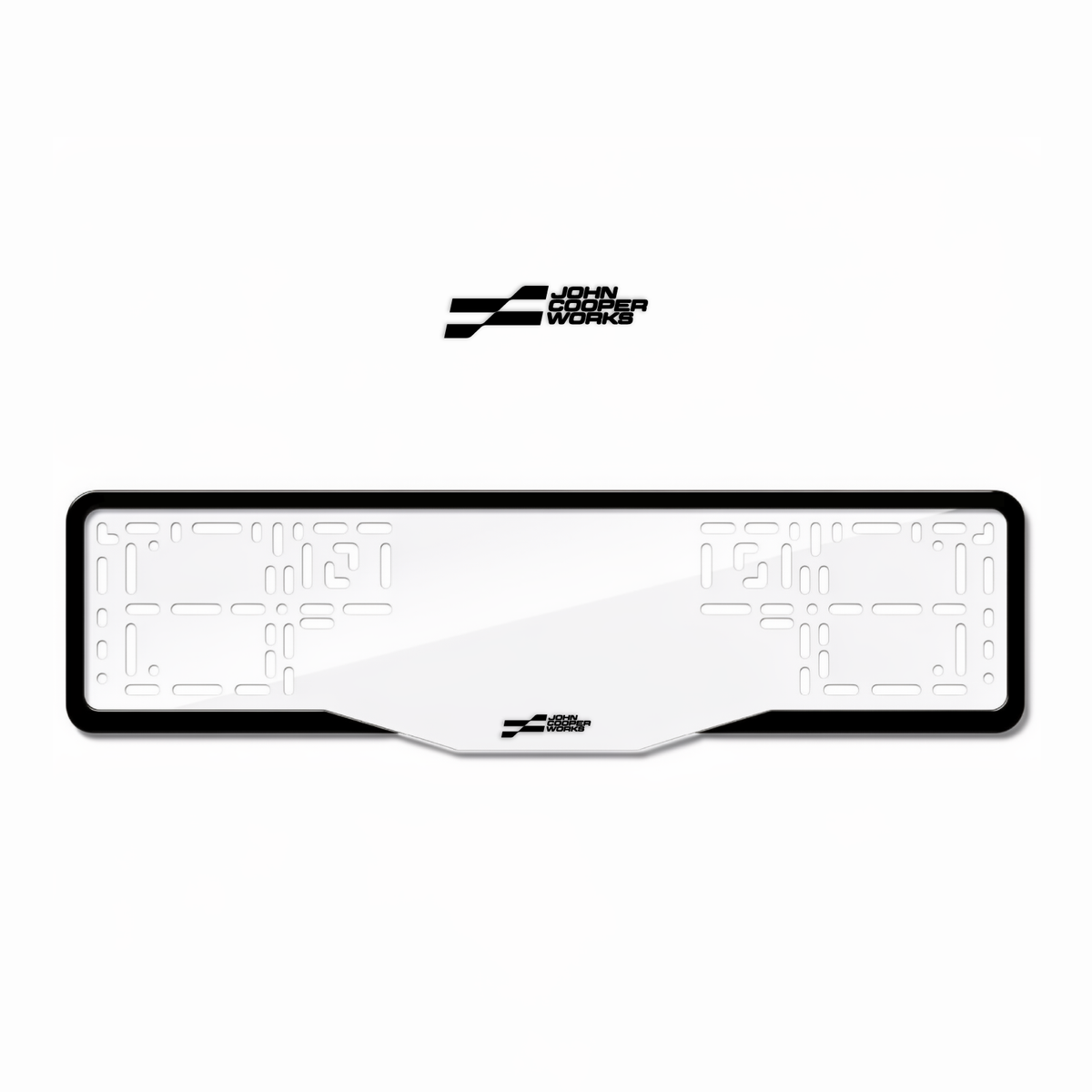 Cadres de plaque d'immatriculation John Cooper Works - Noir - GLASS