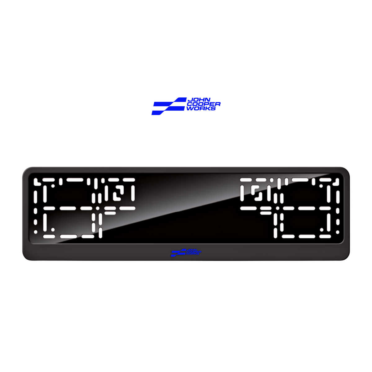 Cadres de plaque d'immatriculation John Cooper Works - Bleu - CLASSIC