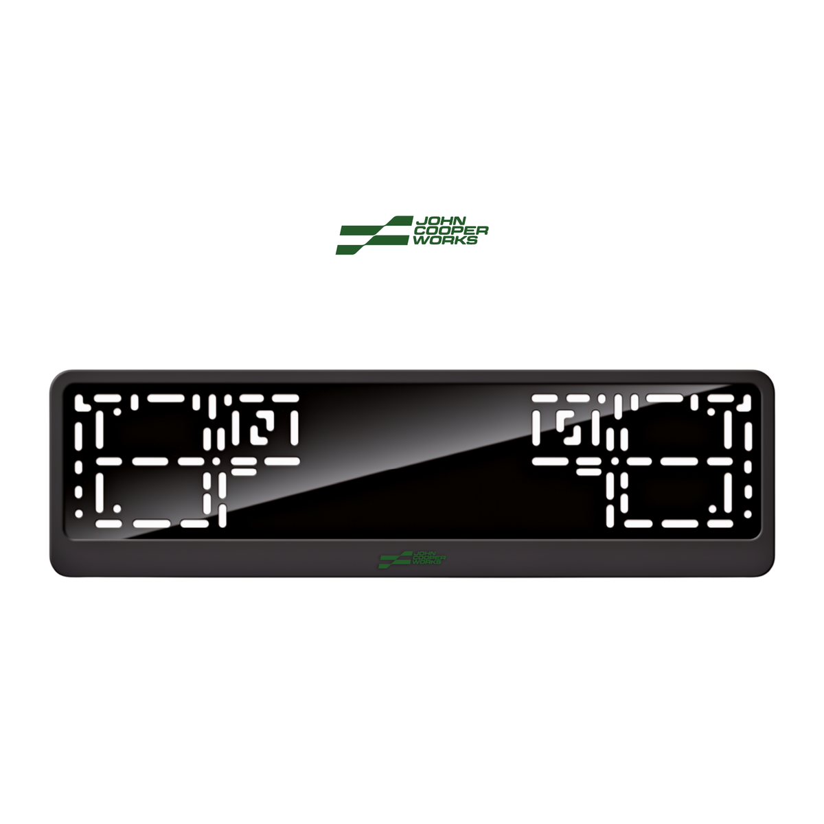 Cadres de plaque d'immatriculation John Cooper Works - Vert - CLASSIC