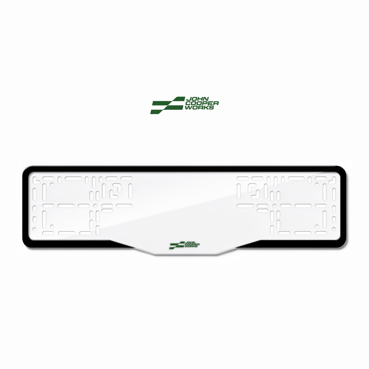 Cadres de plaque d'immatriculation John Cooper Works - Vert - GLASS