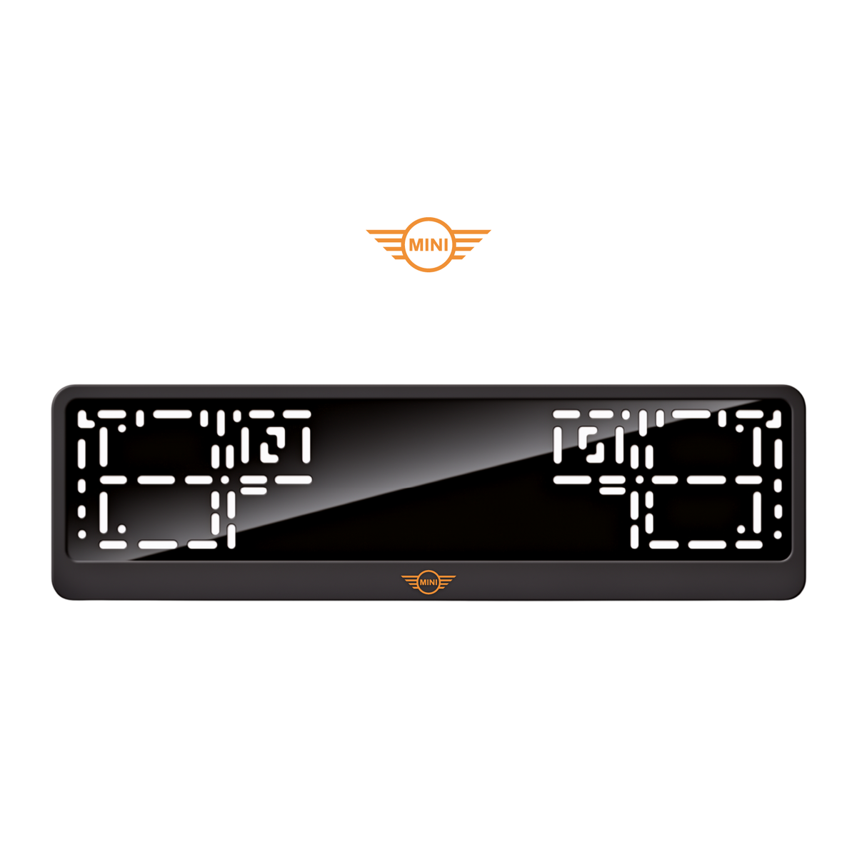 Cadres de plaque d'immatriculation Mini Logo - Orange Hermès - CLASSIC