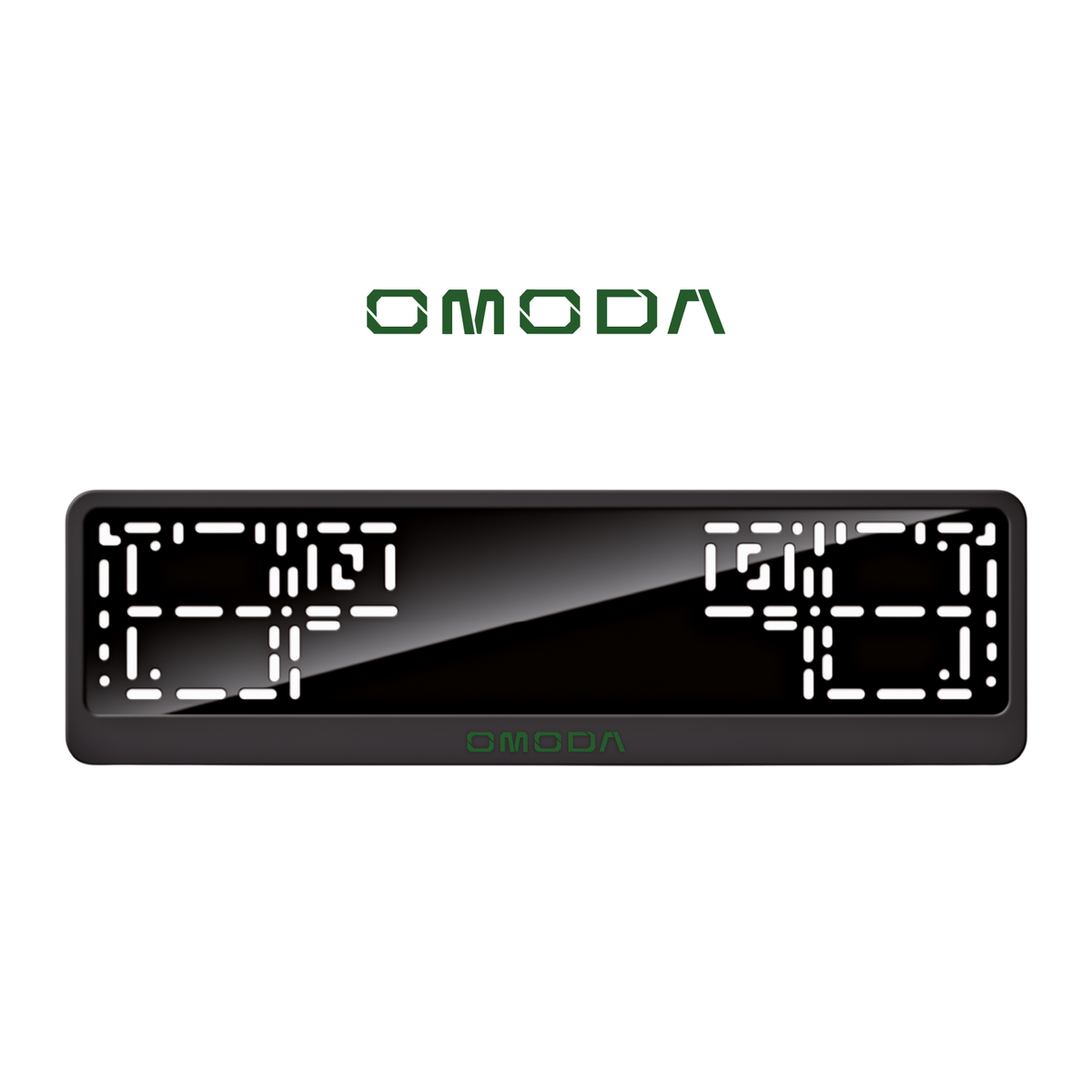 Cadres de plaque d'immatriculation Omoda - Vert - CLASSIC