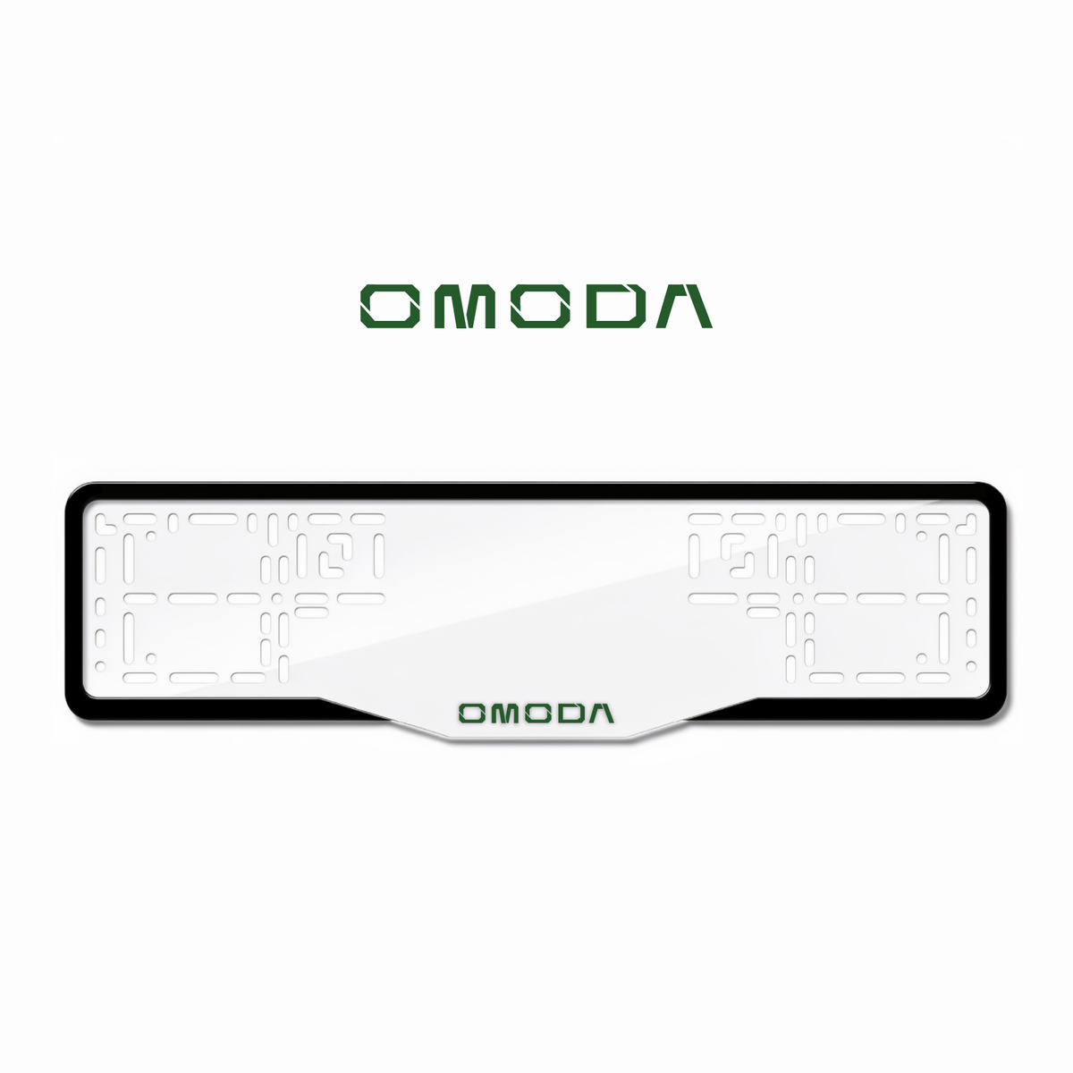 Cadres de plaque d'immatriculation Omoda - Vert - GLASS