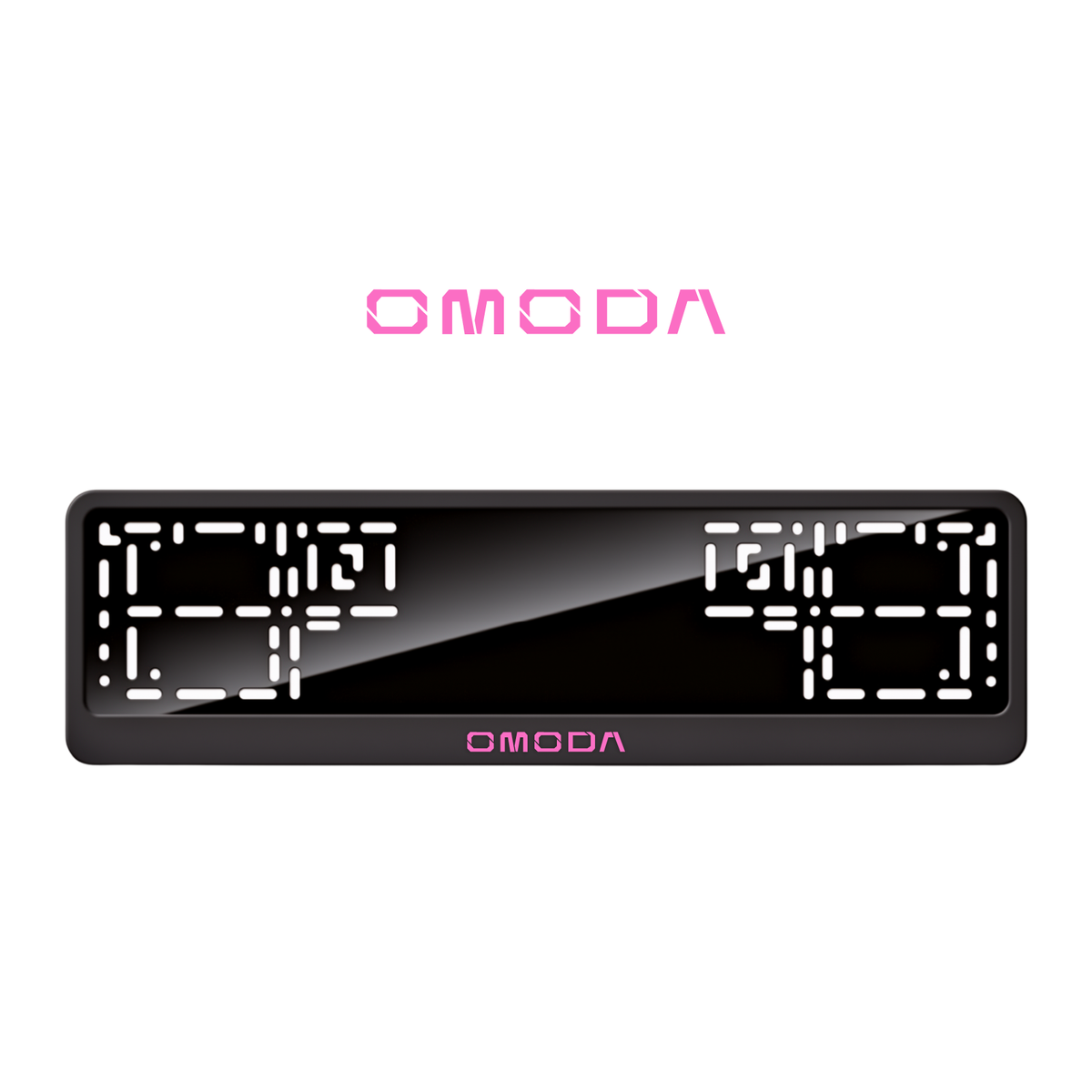 Cadres de plaque d'immatriculation Omoda - Rose - CLASSIC