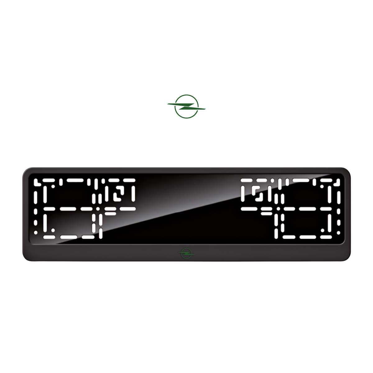 Cadres de plaque d'immatriculation Opel Logo - Vert - CLASSIC