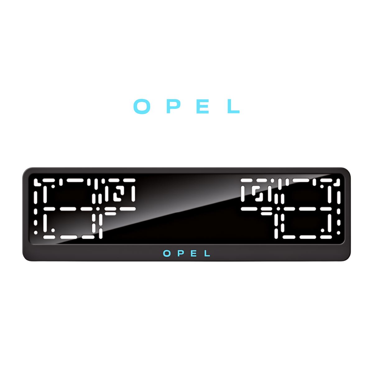 Cadres de plaque d'immatriculation Opel - Bleu Tiffany - CLASSIC