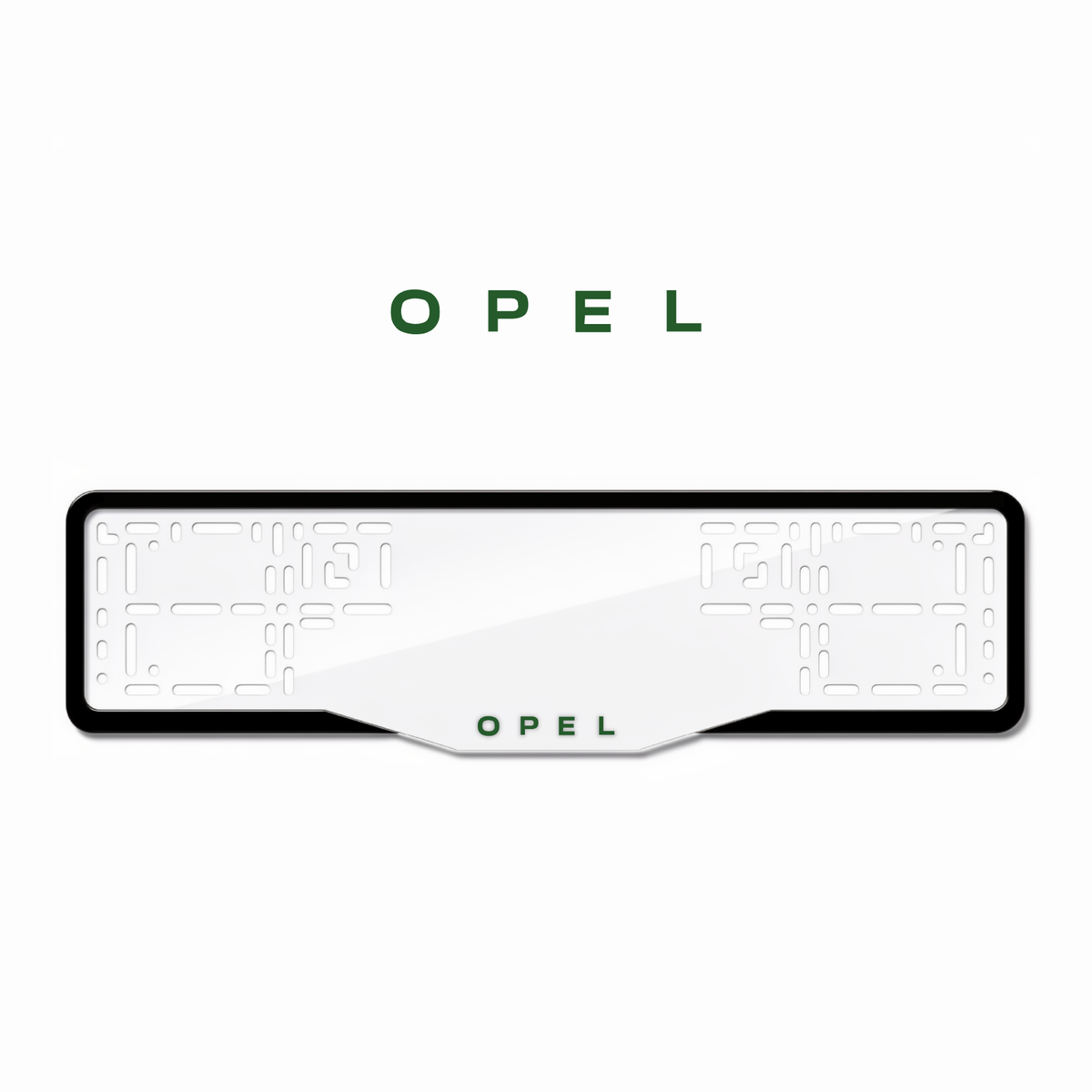 Cadres de plaque d'immatriculation Opel - Vert - GLASS