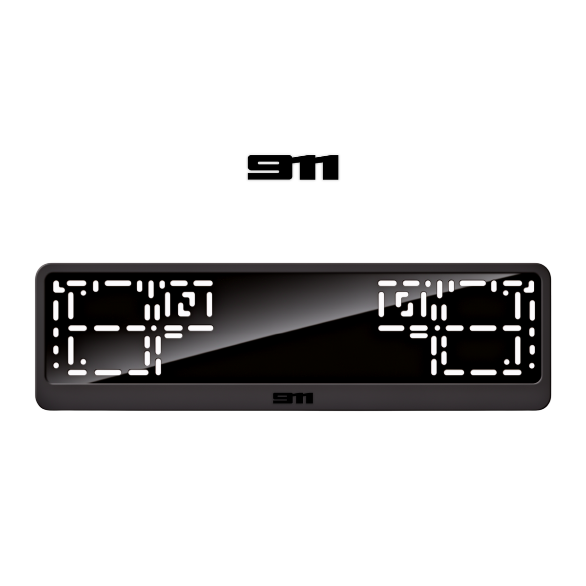Cadres de plaque d'immatriculation 911 - Noir - CLASSIC