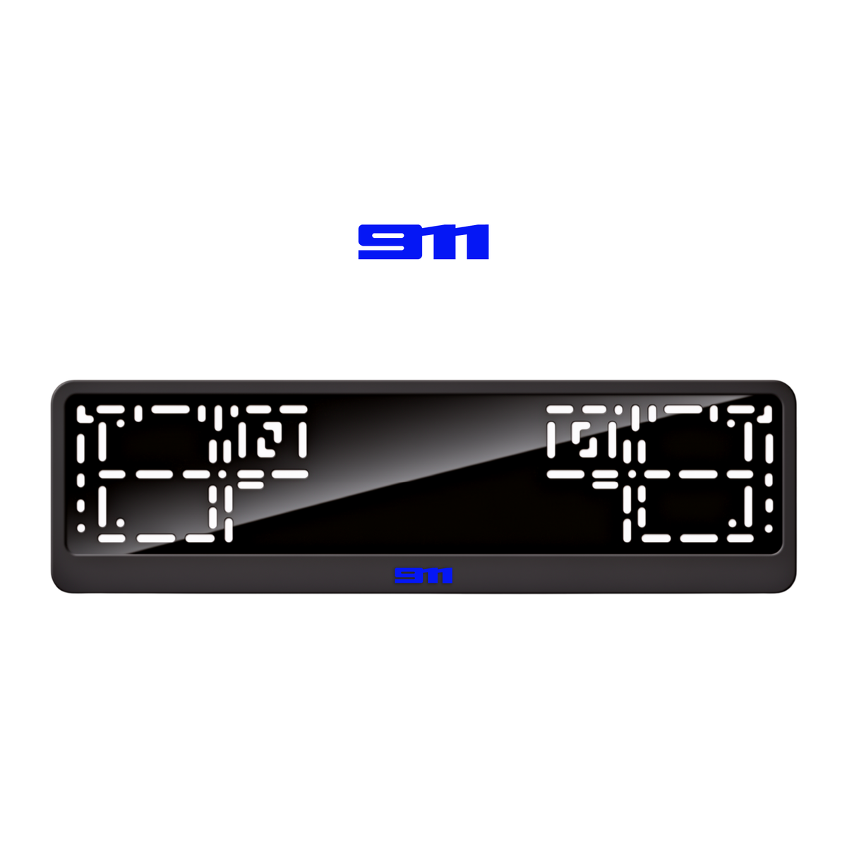 Cadres de plaque d'immatriculation 911 - Bleu - CLASSIC