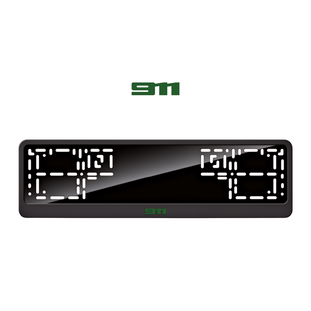 Cadres de plaque d'immatriculation 911 - Vert - CLASSIC