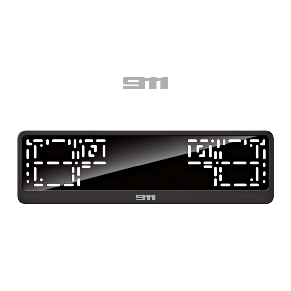 Cadres de plaque d'immatriculation 911 - Gris - CLASSIC