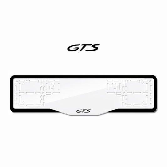 Cadres de plaque d'immatriculation GTS - Noir - GLASS