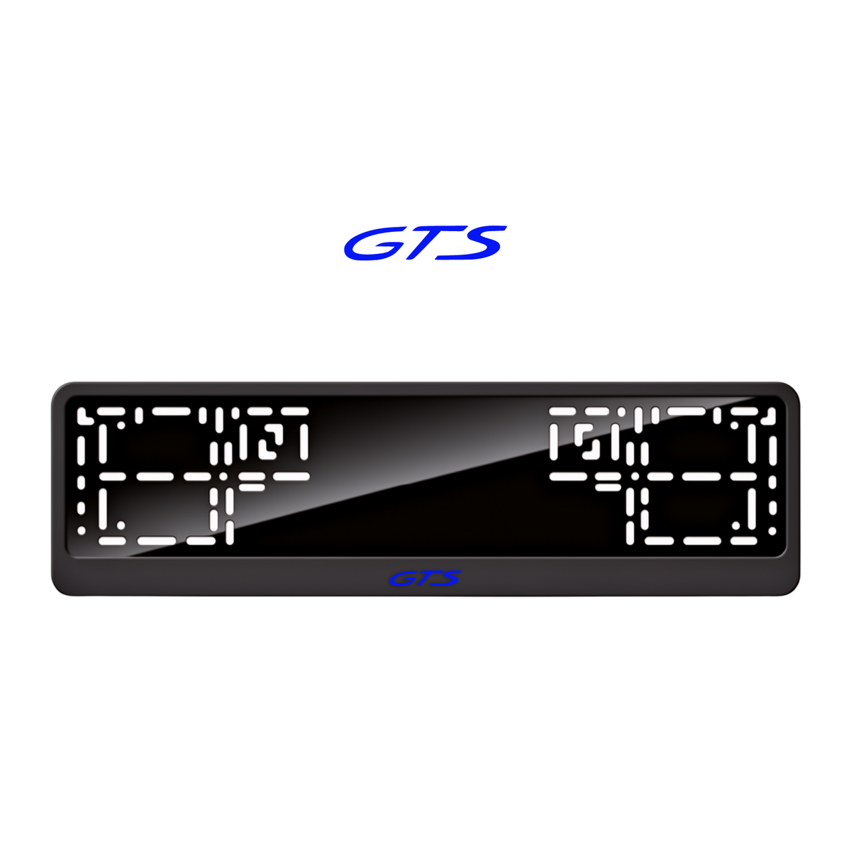 Cadres de plaque d'immatriculation GTS - Bleu - CLASSIC