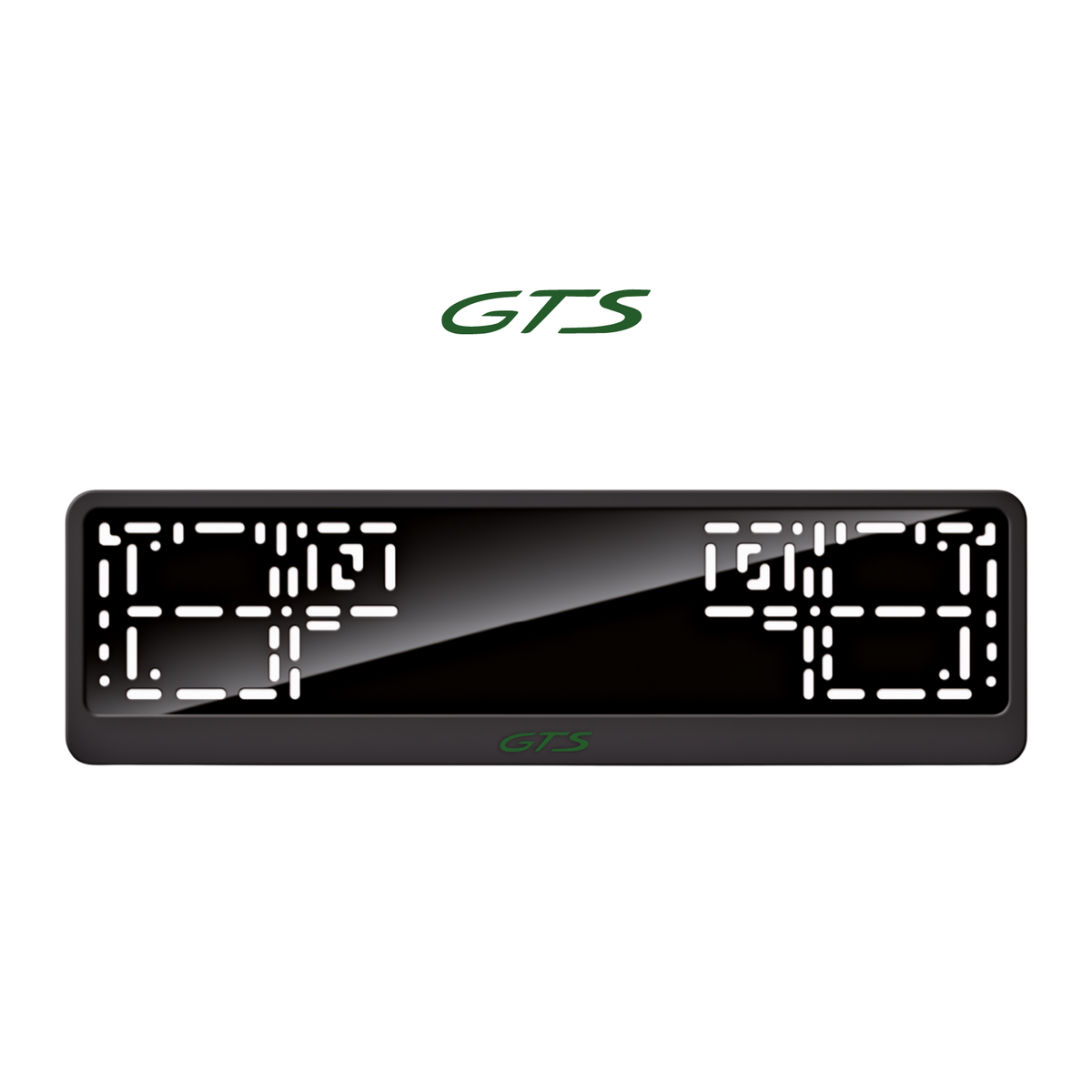 Cadres de plaque d'immatriculation GTS - Vert - CLASSIC