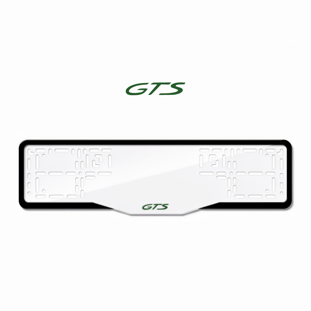Cadres de plaque d'immatriculation GTS - Vert - GLASS