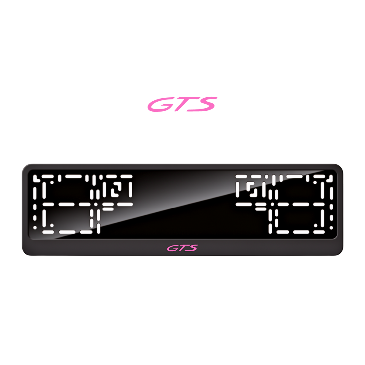 Cadres de plaque d'immatriculation GTS - Rose - CLASSIC