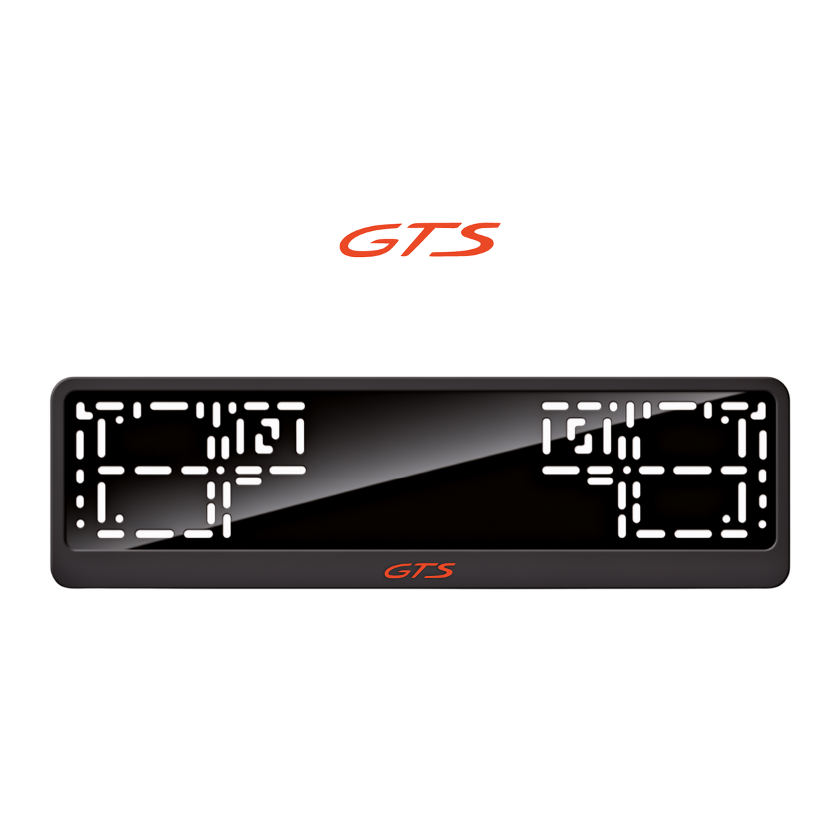 Cadres de plaque d'immatriculation GTS - Rouge - CLASSIC
